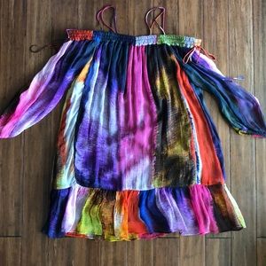 Watercolor mini dress